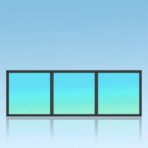 Chassis fixe 3 divisions 3 horizontales 1 verticale