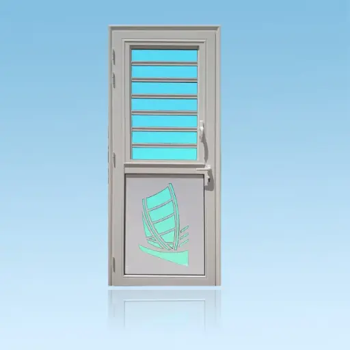 Porte décor 1 battant Yole + jalousie